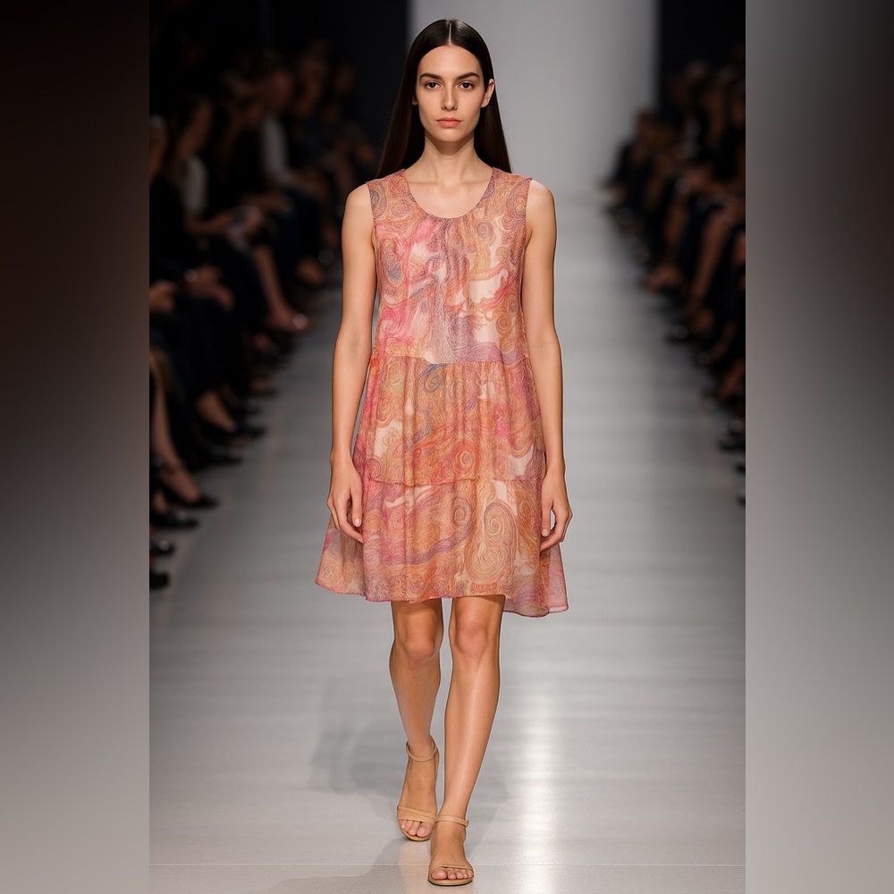 LOOXS by liebold Silk Dress small paisley print